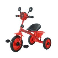 Triciclo Para Niños Infantil Con Doble Bandeja Luz Sonido Rojo 864
