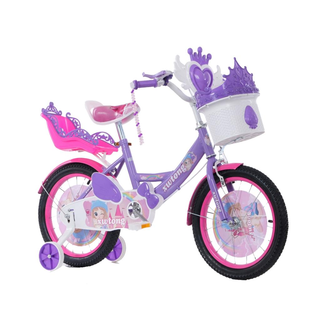 Bicicleta Para Niña Infantil Sonido Luz Aro 16 Lila 7220