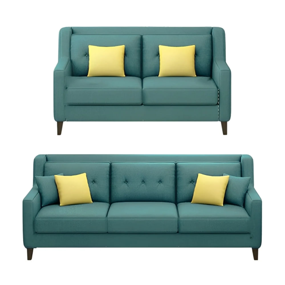 Juego de Sala Barroco 3 2 Turquesa