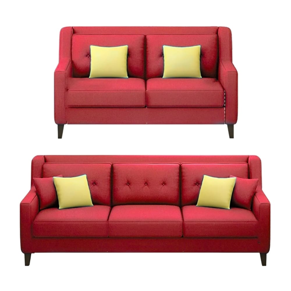 Juego de Sala Barroco 3 2 Rojo