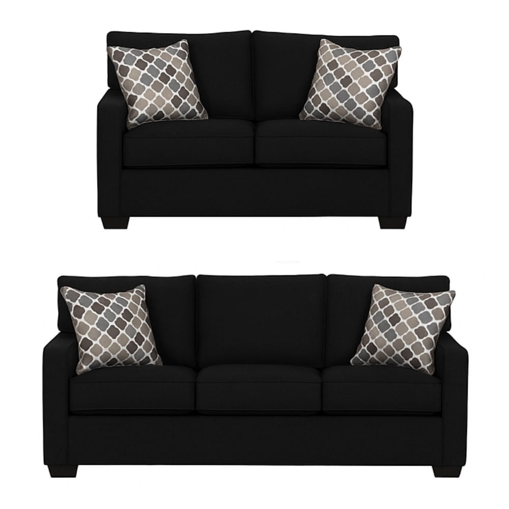 Juego de Sala Reims 3 2 Negro