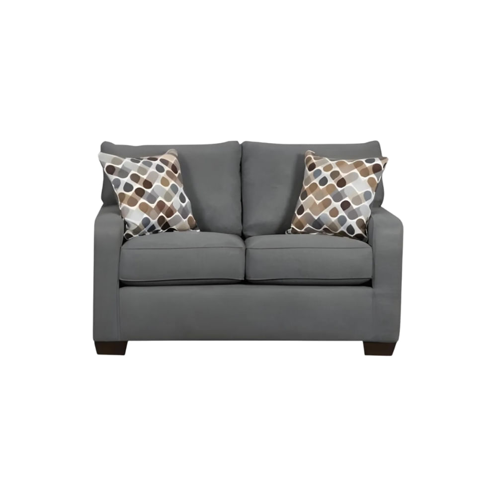 Sofá 2 Cuerpos Reims Gris Oscuro