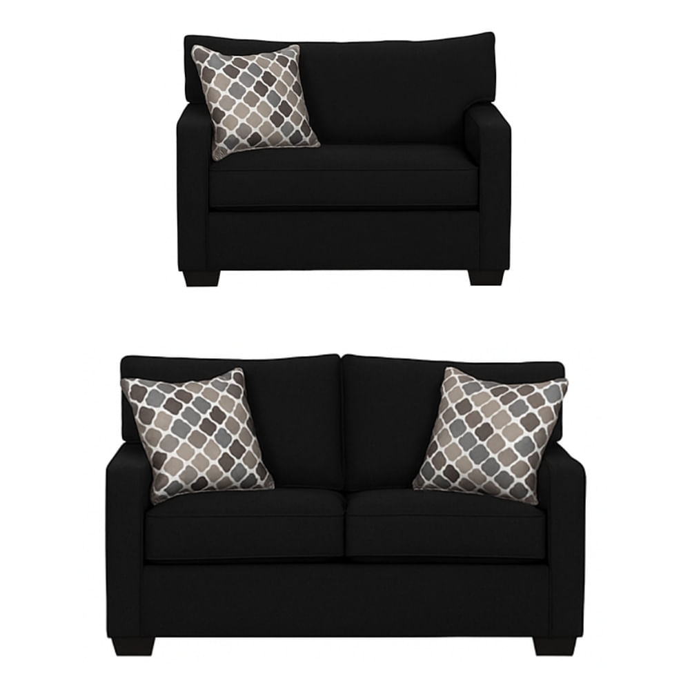 Juego de Sala Reims 2 1 Negro