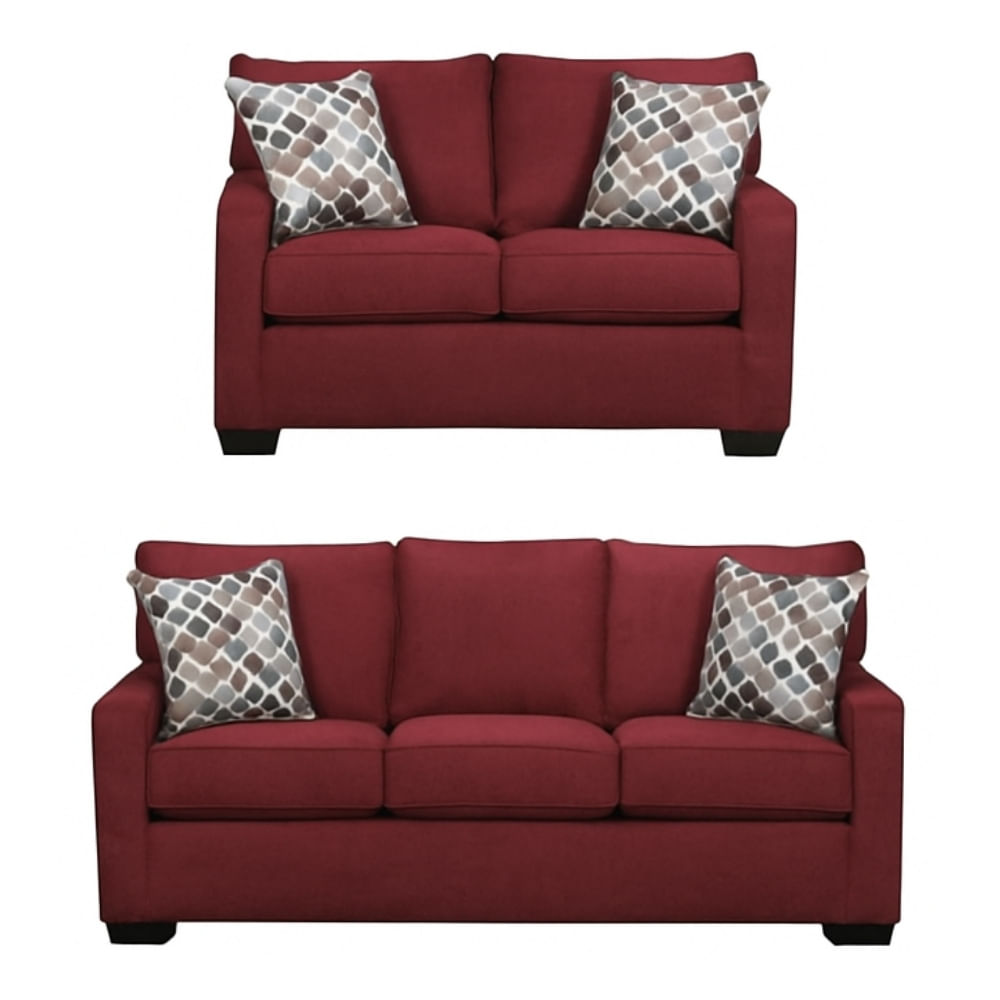 Juego de Sala Reims 3 2 Rojo