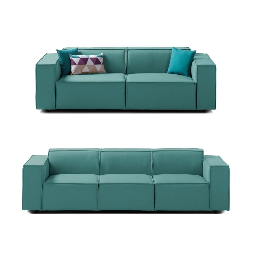 Juego de Sala Vitoriano 3 2 Turquesa