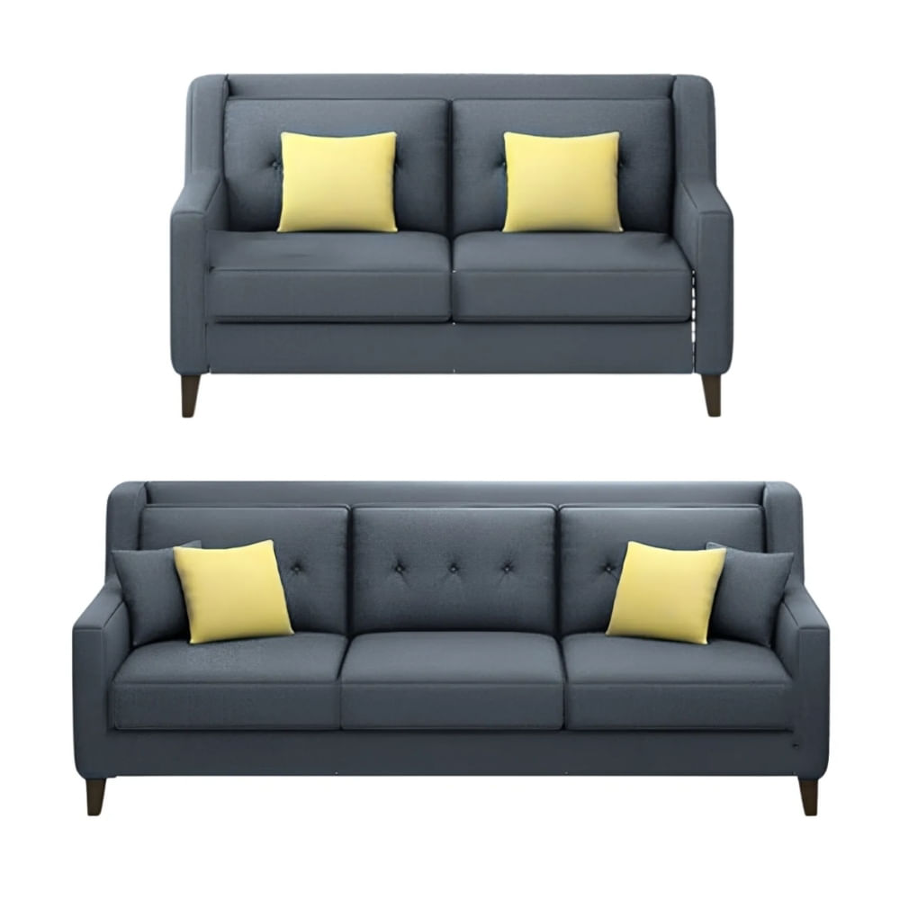 Juego de Sala Barroco 3 2 Gris