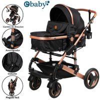 Coche Moisés de Lujo «SAGIRA» Edición Limitada Black