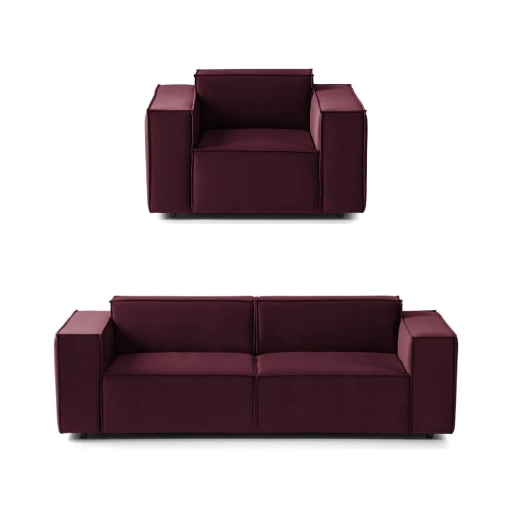 Juego de Sala Vitoriano 2 1 Vino