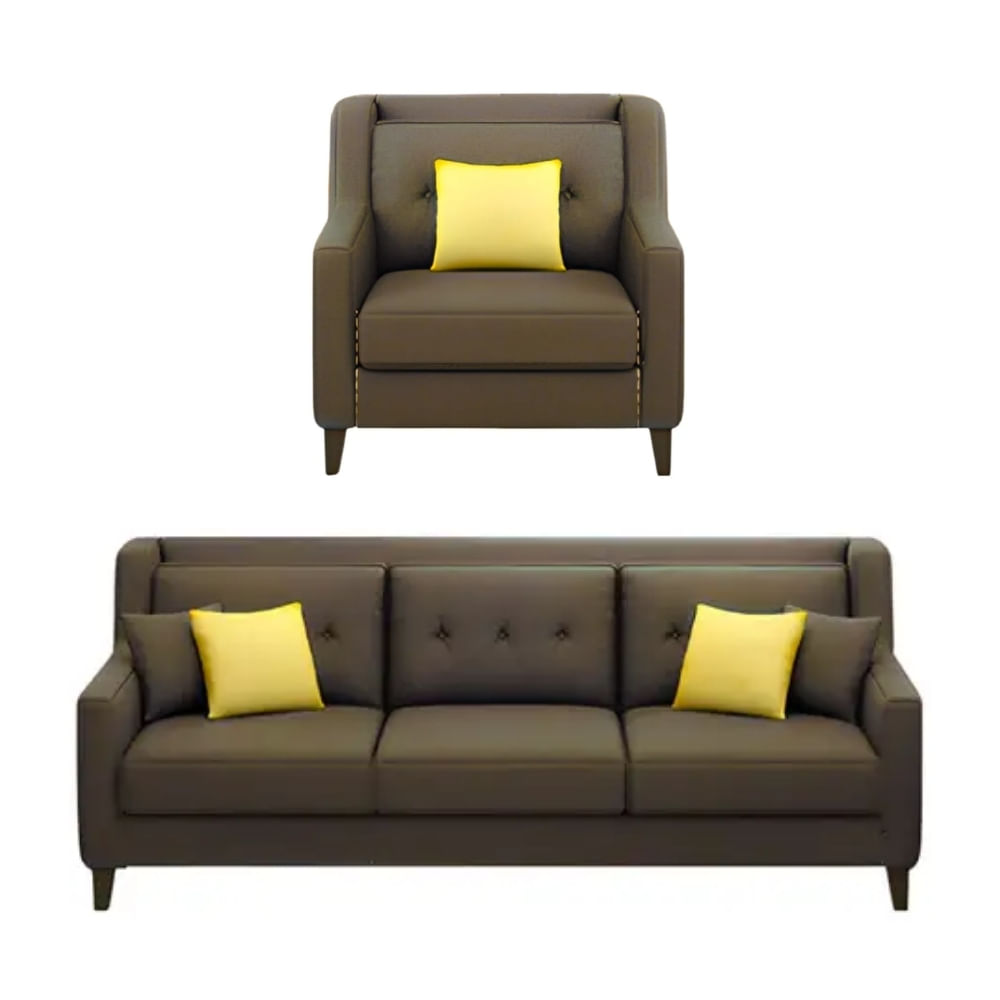 Juego de Sala Barroco 3 1 Marrón