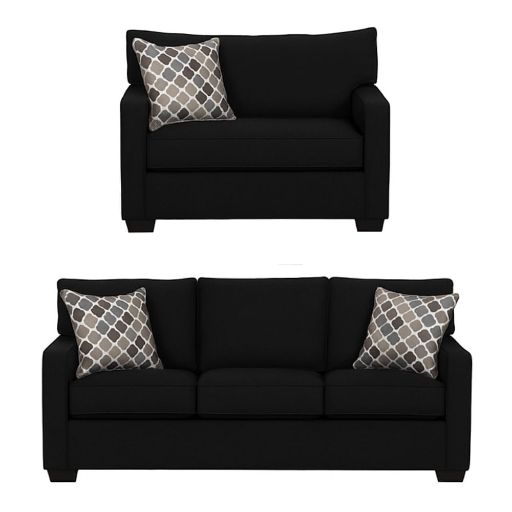 Juego de Sala Reims 3 1 Negro