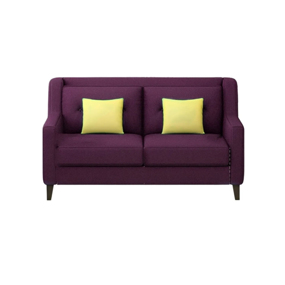 Sofá 2 Cuerpos Barroco Vino