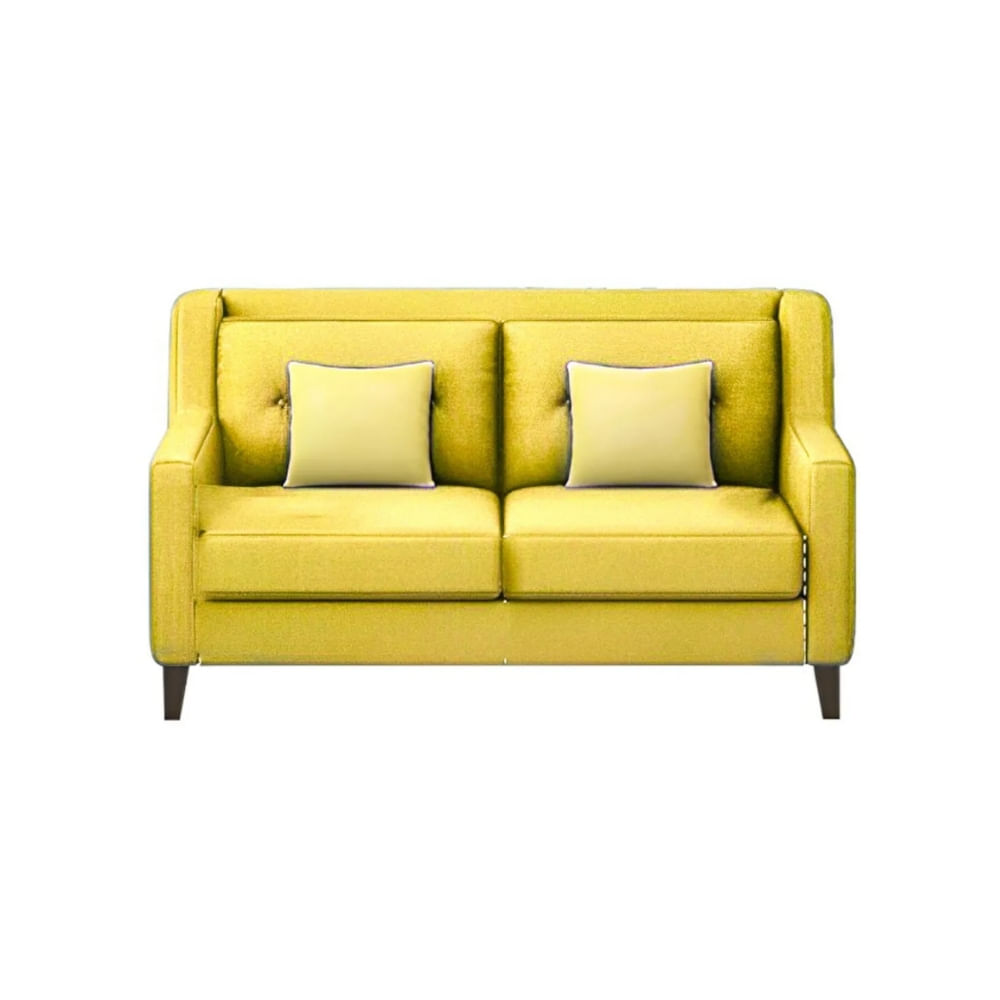 Sofá 2 Cuerpos Barroco Amarillo