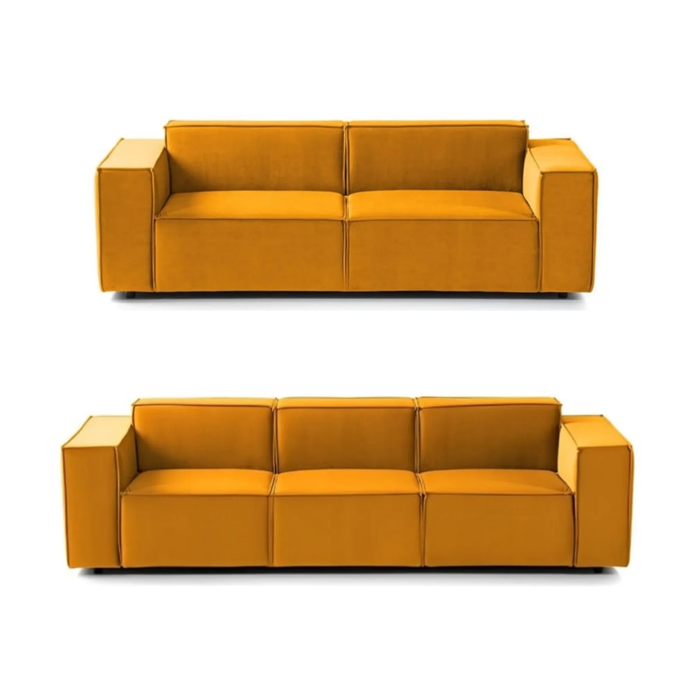 Juego de Sala Vitoriano 3 2 Mostaza