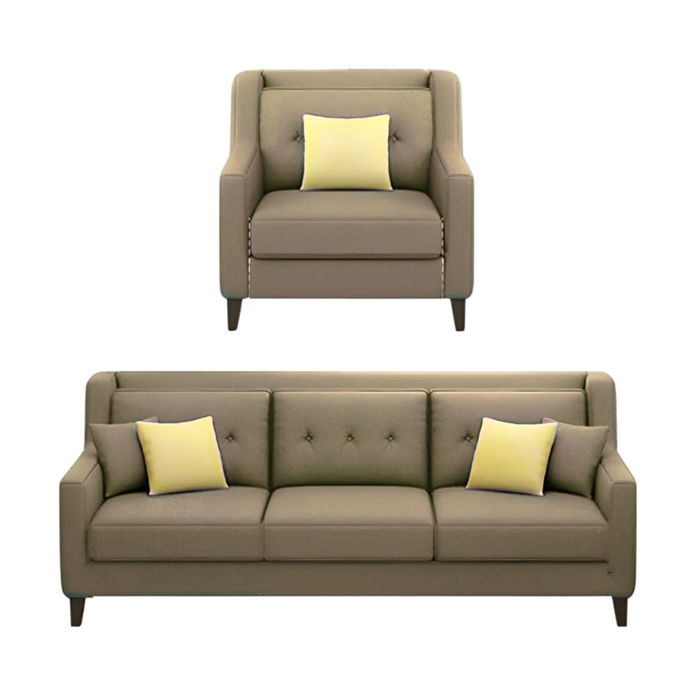 Juego de Sala Barroco 3 1 Beige