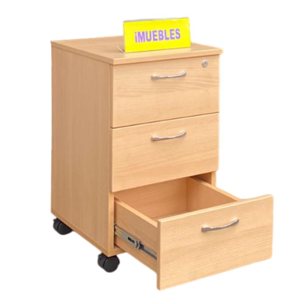 Gavetero para Oficina color Haya – 3 Cajones – SAHIP – TEMEL
