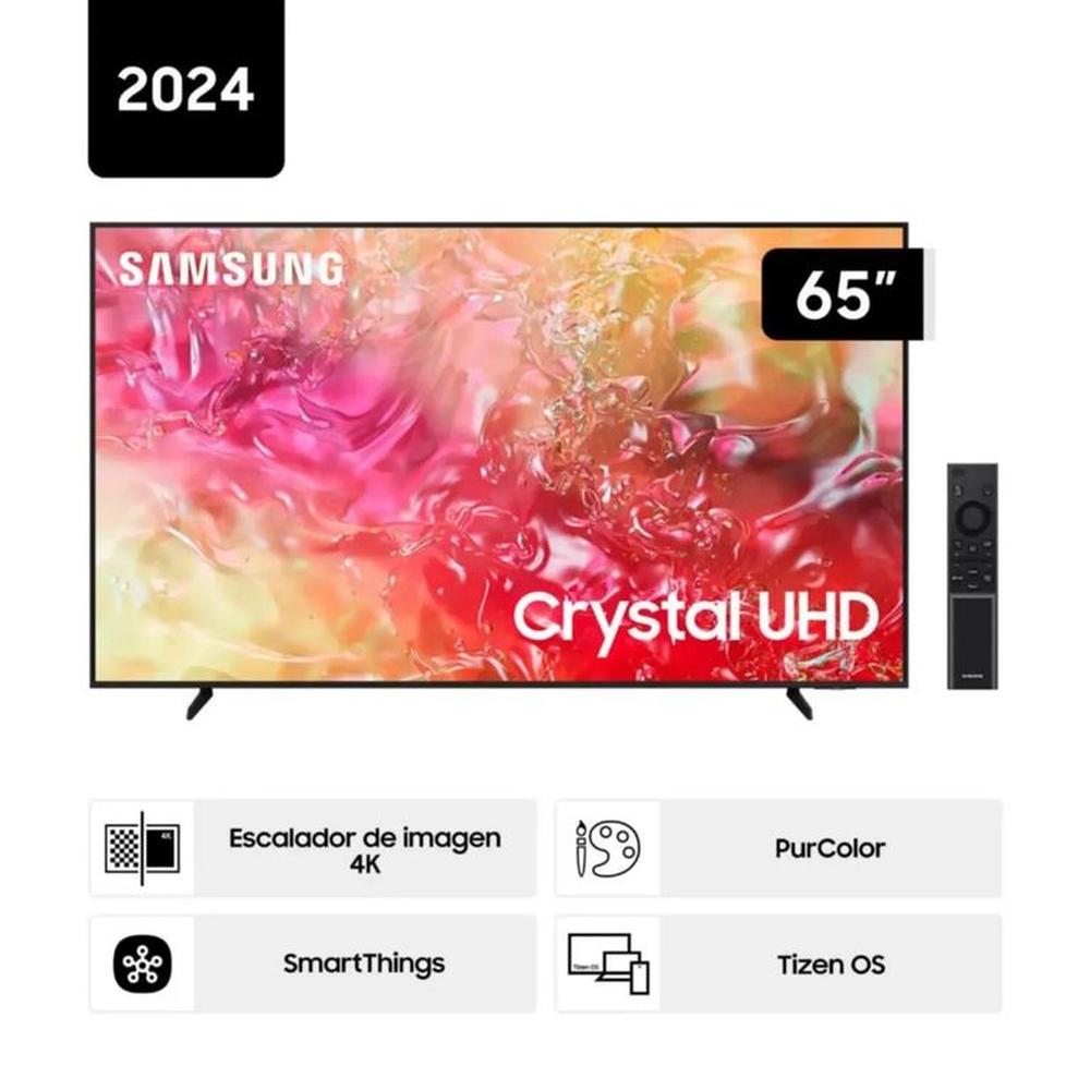 TV SAMSUNG 65 LED CRYSTAL 4K UHD TIZEN 65DU7000 2024 TV SAMSUNG 65 LED CRYSTAL 4K UHD TIZEN 65DU7000 2024