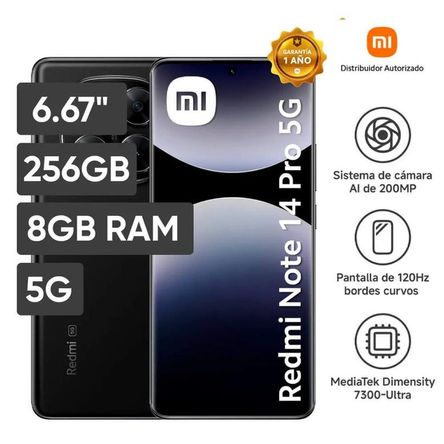 CELULAR XIAOMI REDMI NOTE 14 PRO 5G 256GB 8GB 200 MP 6.67 CELULAR XIAOMI REDMI NOTE 14 PRO 5G 256GB 8GB 200 MP 6.67