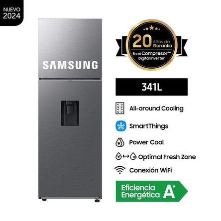 Refrigeradora Samsung Top Mount 341Lt RT35DG5720S9PE Silver. Refrigeradora Samsung Top Mount 341Lt RT35DG5720S9PE Silver.