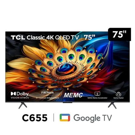 Televisor QLED 4K Ultra HD 75 75C655 Google TV Televisor QLED 4K Ultra HD 75 75C655 Google TV