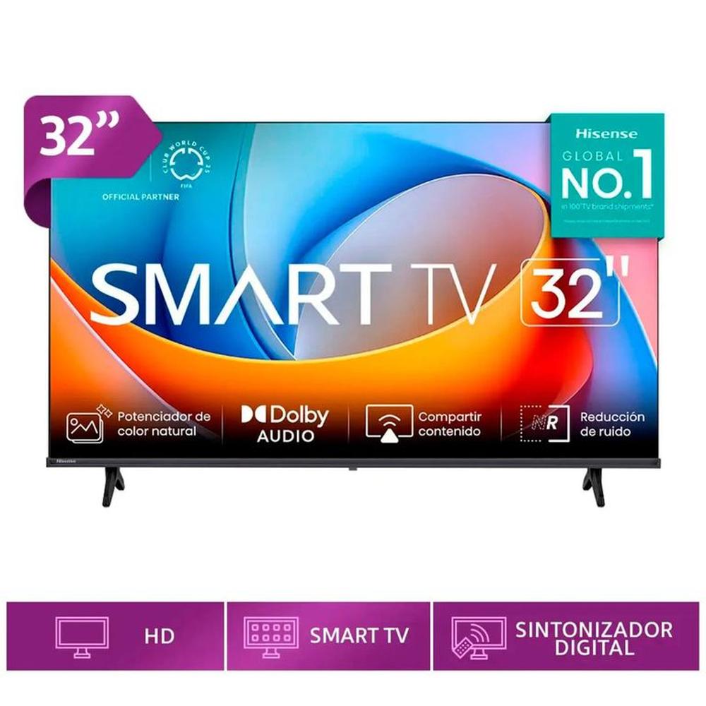 TELEVISOR SMART HISENSE 32A4NV 32 PULGADAS HD CON CONTROL TELEVISOR SMART HISENSE 32A4NV 32 PULGADAS HD CON CONTROL