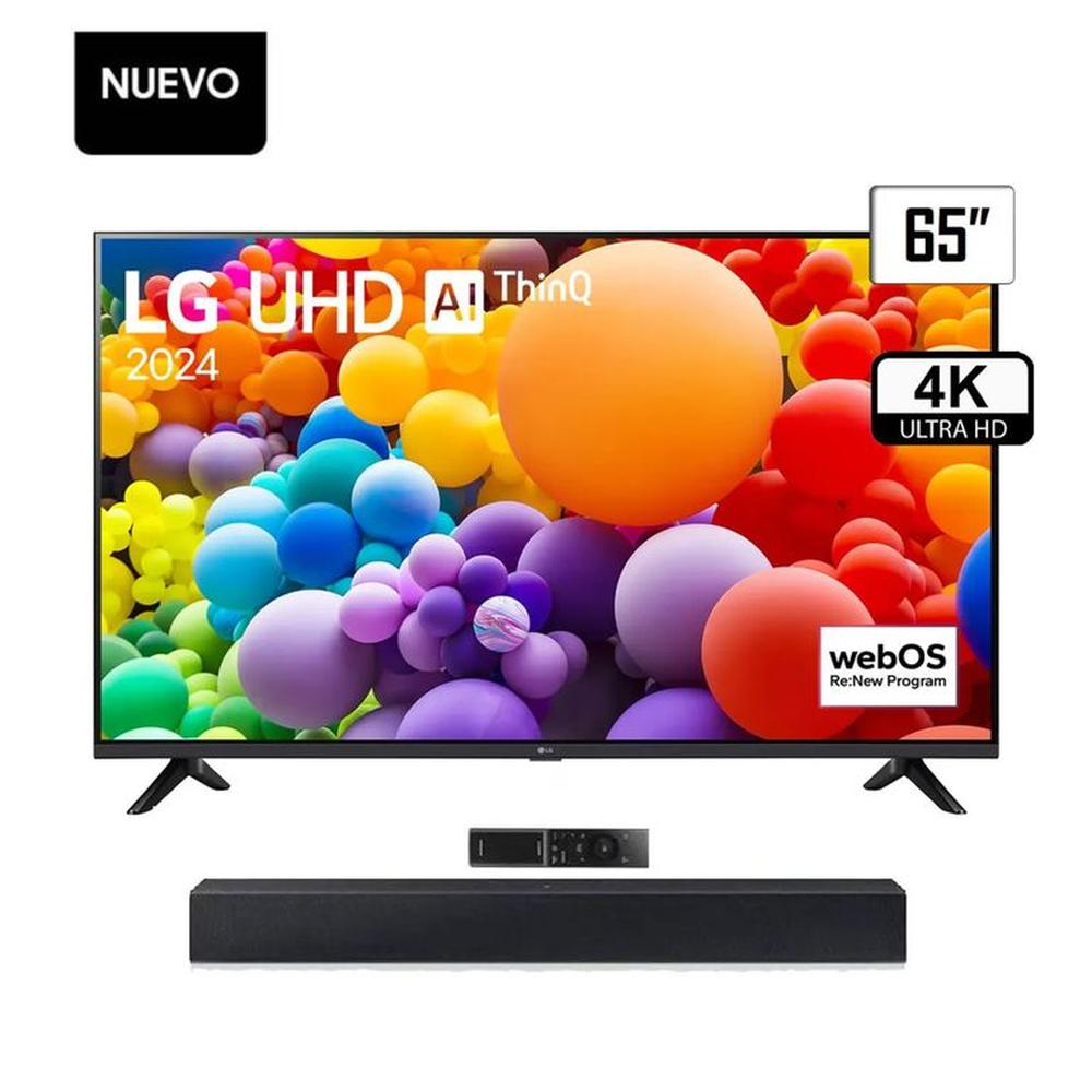 TELEVISOR LG 65 4K SMART TV UHD 65UT7300 + BARRA DE SONIDO TELEVISOR LG 65 4K SMART TV UHD 65UT7300 + BARRA DE SONIDO