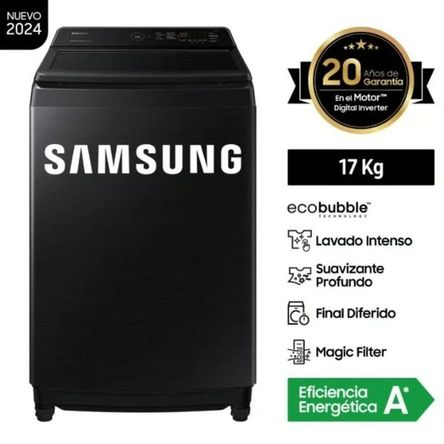 Lavadora Automatica Samsung 17Kg Carga Superior WA17CG6441BV