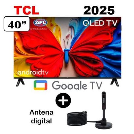 Televisor TCL QLED 40 FHD Smart Google Tv 40S5K + ANTENA DIGITAL