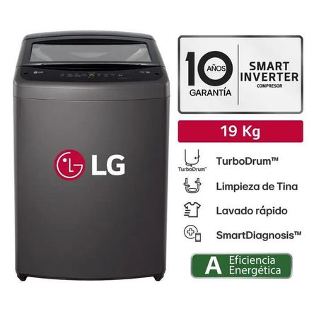Lavadora LG WT19BVTB TurboDrum Negro LG Lavadora LG WT19BVTB TurboDrum Negro LG