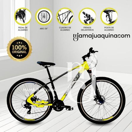Bicicleta Deportiva Aro 29 «GALAXY» de Lujo Yellow