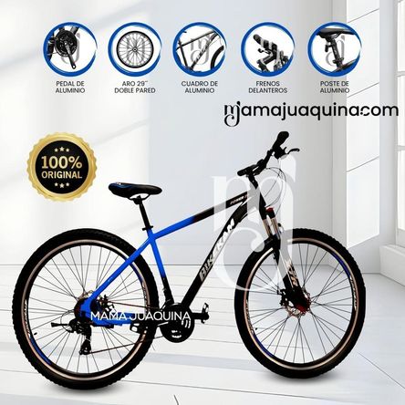 Bicicleta Deportiva Aro 29 «POWER BIKE» de Lujo Blue