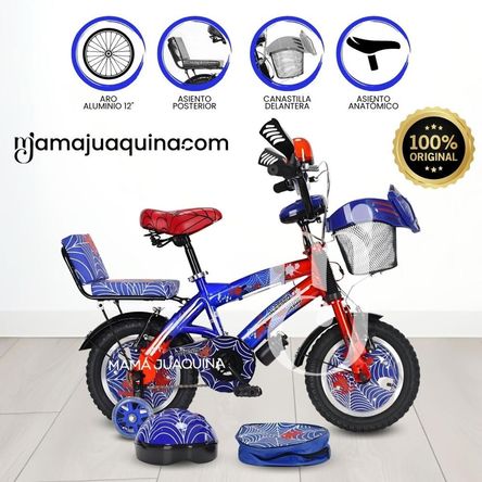 Bicicleta Para Niño Aro 12 «SPIDER BIKE» Blue