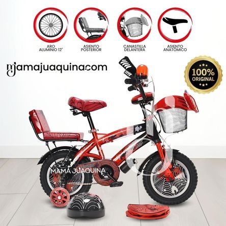 Bicicleta Para Niño Aro 12 «SPIDER BIKE» Red