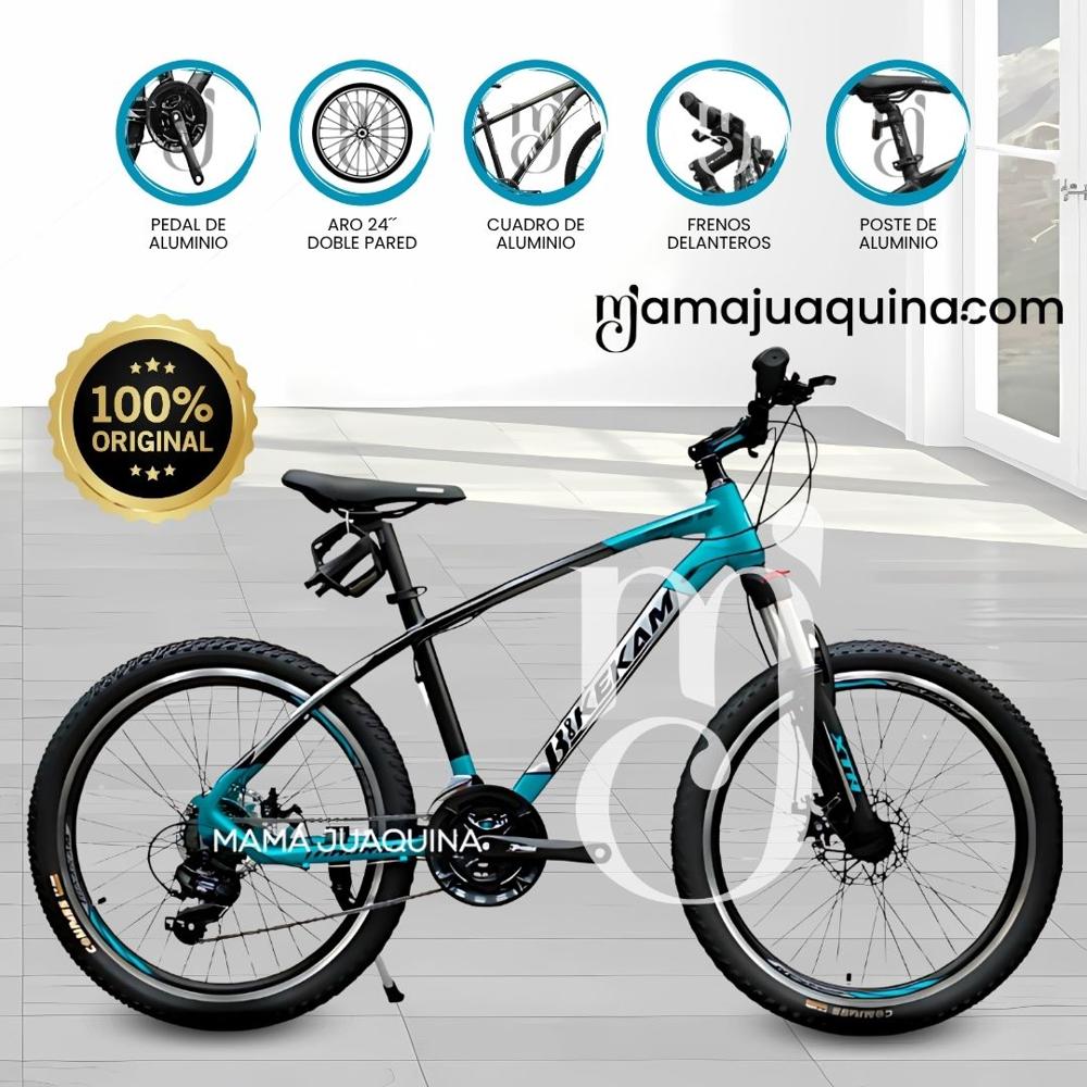 Bicicleta Deportiva Aro 24 «MADRID» de Lujo Aqua