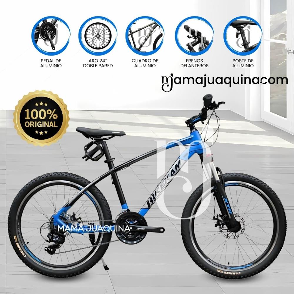 Bicicleta Deportiva Aro 24 «MADRID» de Lujo Blue