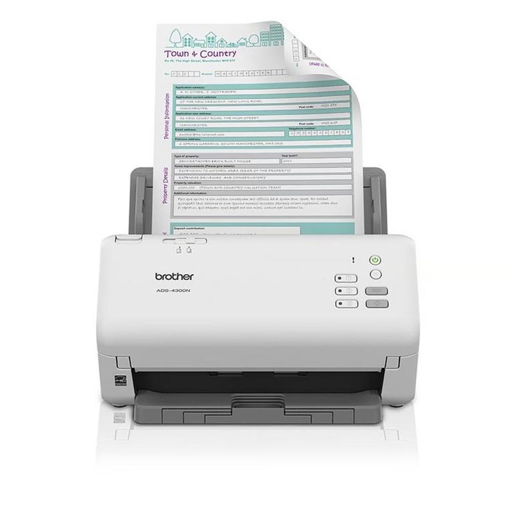 Escaner Brother ADS-4300N 40ppm ADF Duplex RED Escaner Brother ADS-4300N 40ppm ADF Duplex RED