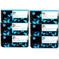 Kit Tinta HP 764A Cyan Magenta Amarillo MateBlack PhotoBlack Gray