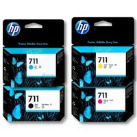 Kit Tinta HP 711 29ml Cyan Magenta Amarillo Negro