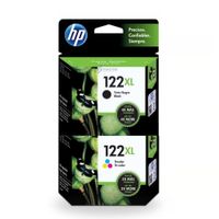 Kit Tinta HP 122XL Negro Tricolor
