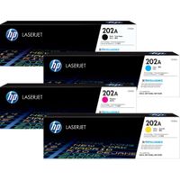 Kit Toner HP 202A Cyan Magenta Amarillo Negro - Pack