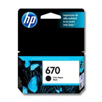 Cartucho de Tinta HP 670 NegrO Original