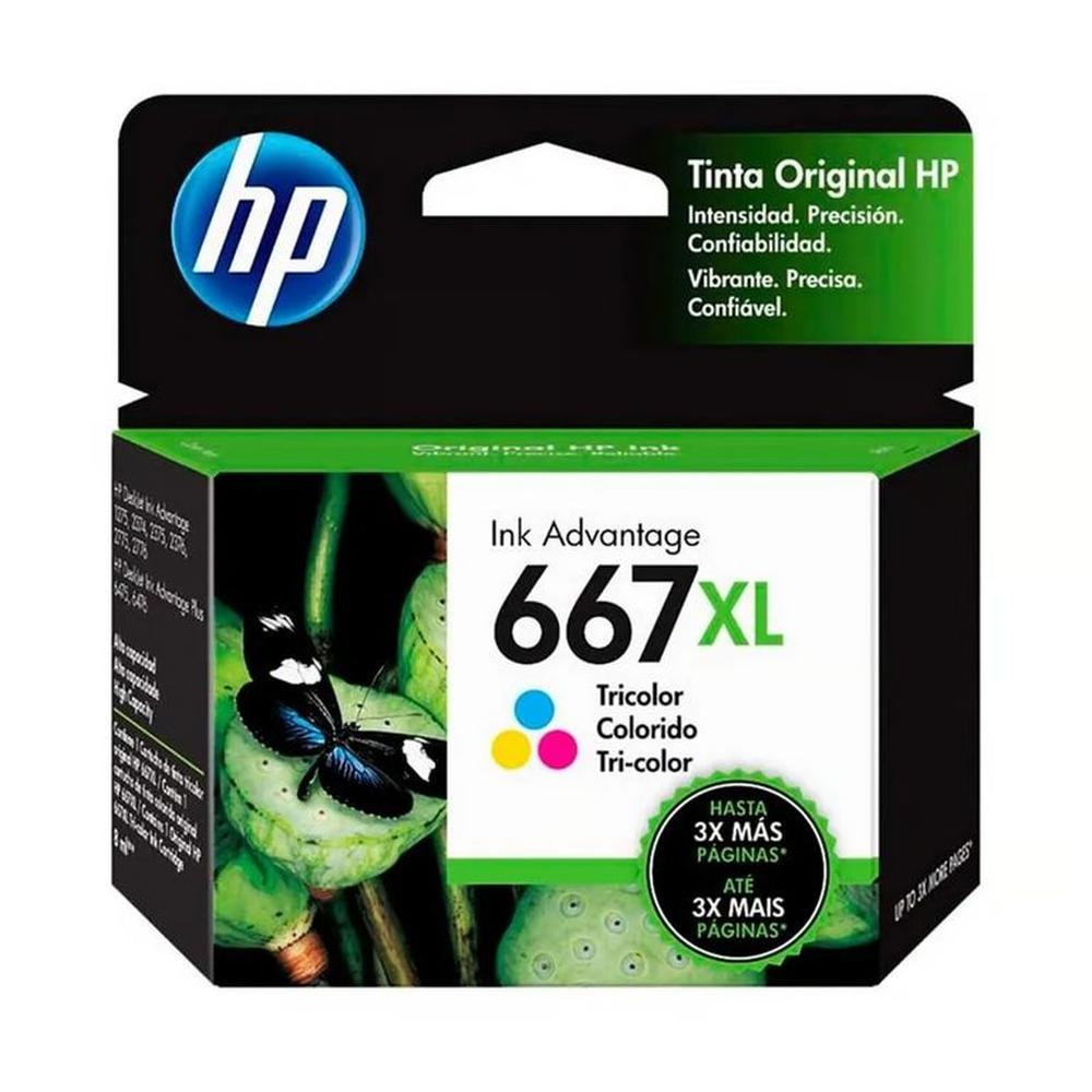 TINTA HP 3YM80AL (667XL) TRICOLOR DJ 2775 2375 1275 4175