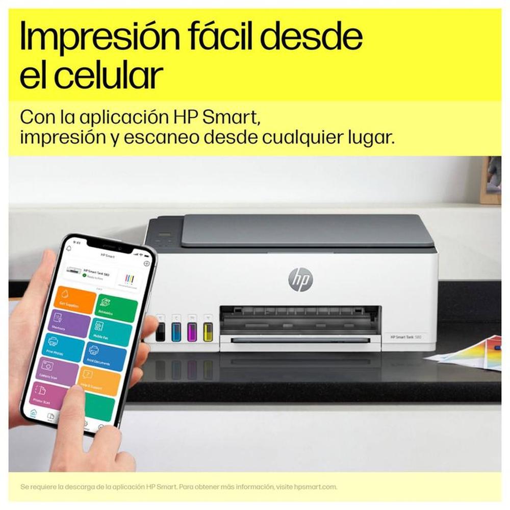 Impresora HP Smart Tank 580 Impresora HP Smart Tank 580