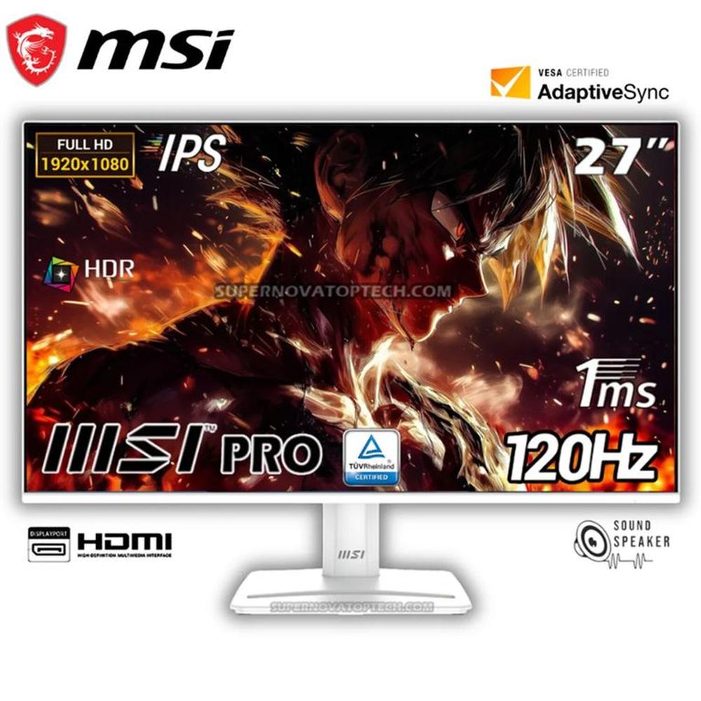 Monitor MSI PRO MP275W E2 27 IPS FHD 120Hz 1ms Monitor MSI PRO MP275W E2 27 IPS FHD 120Hz 1ms