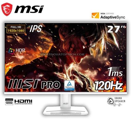 Monitor MSI PRO MP275W E2 27 IPS FHD 120Hz 1ms Monitor MSI PRO MP275W E2 27 IPS FHD 120Hz 1ms