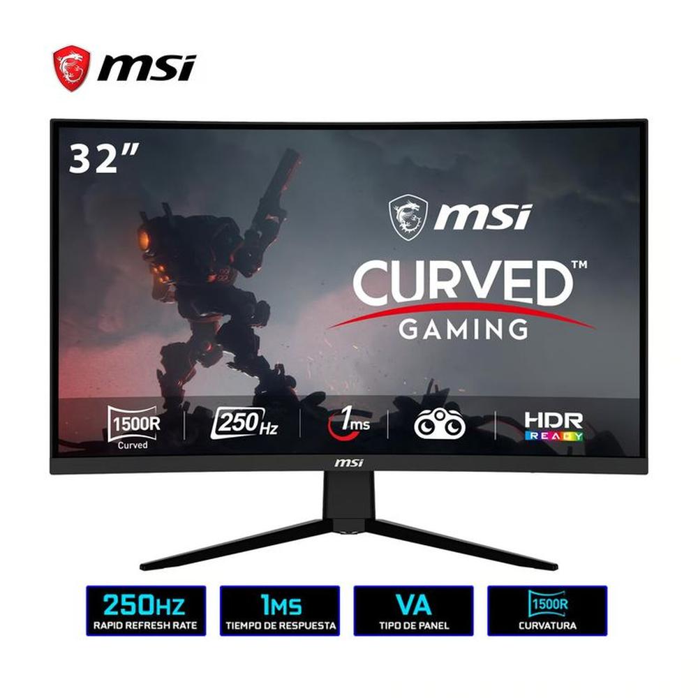 MONITOR CURVO MSI 32 GAMER G32C4X FHD 250HZ 1MS MONITOR CURVO MSI 32 GAMER G32C4X FHD 250HZ 1MS