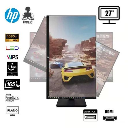 Monitor Gamer HP X27 G5 27 Panel IPS 165Hz 1ms 1920x10801 Monitor Gamer HP X27 G5 27 Panel IPS 165Hz 1ms 1920x10801