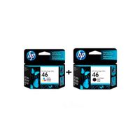Pack Tinta Hp 46 (Negro + Tricolor) Original