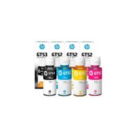 Pack Tinta HP Gt52 Gt53 Negro Cyan Amarillo Mag