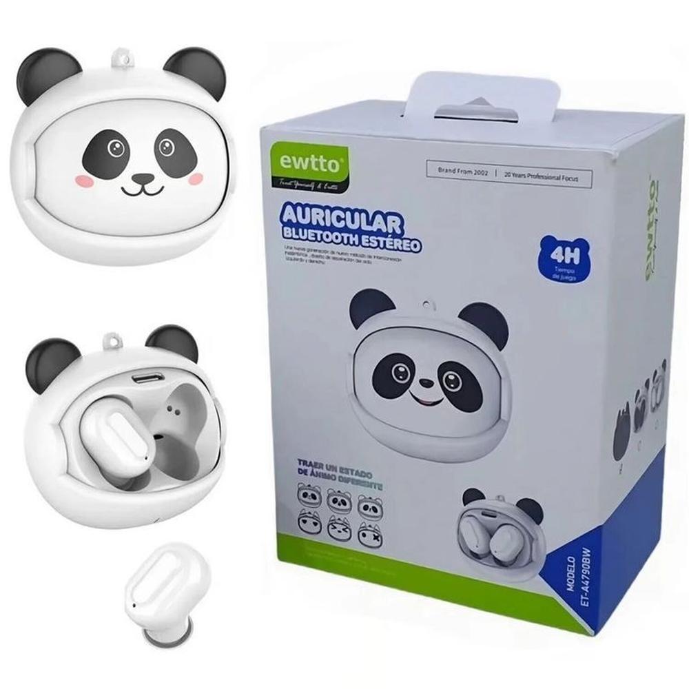 Audífonos Bluetooth Ewtto Diseño Panda y Rostro Intercambiable Audífonos Bluetooth Ewtto Diseño Panda y Rostro Intercambiable
