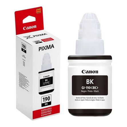 Botella de tinta Canon GI-190BK NEGRO para G2110 G3110 G4110 Botella de tinta Canon GI-190BK NEGRO para G2110 G3110 G4110